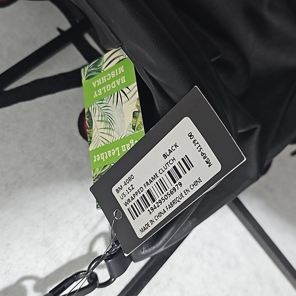 Badgley Mischka Vegan Leather‎ Bag Purse w/ Chain New - Picture 6 of 11